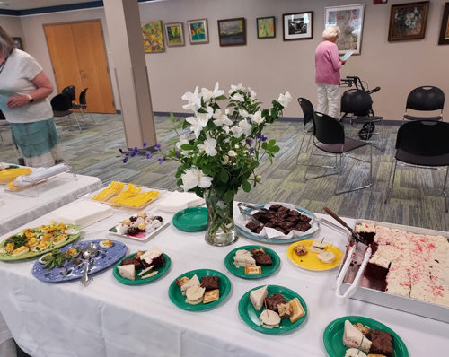 Refreshments and Flowers