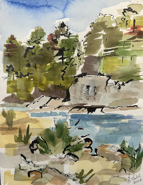 Rocks and River